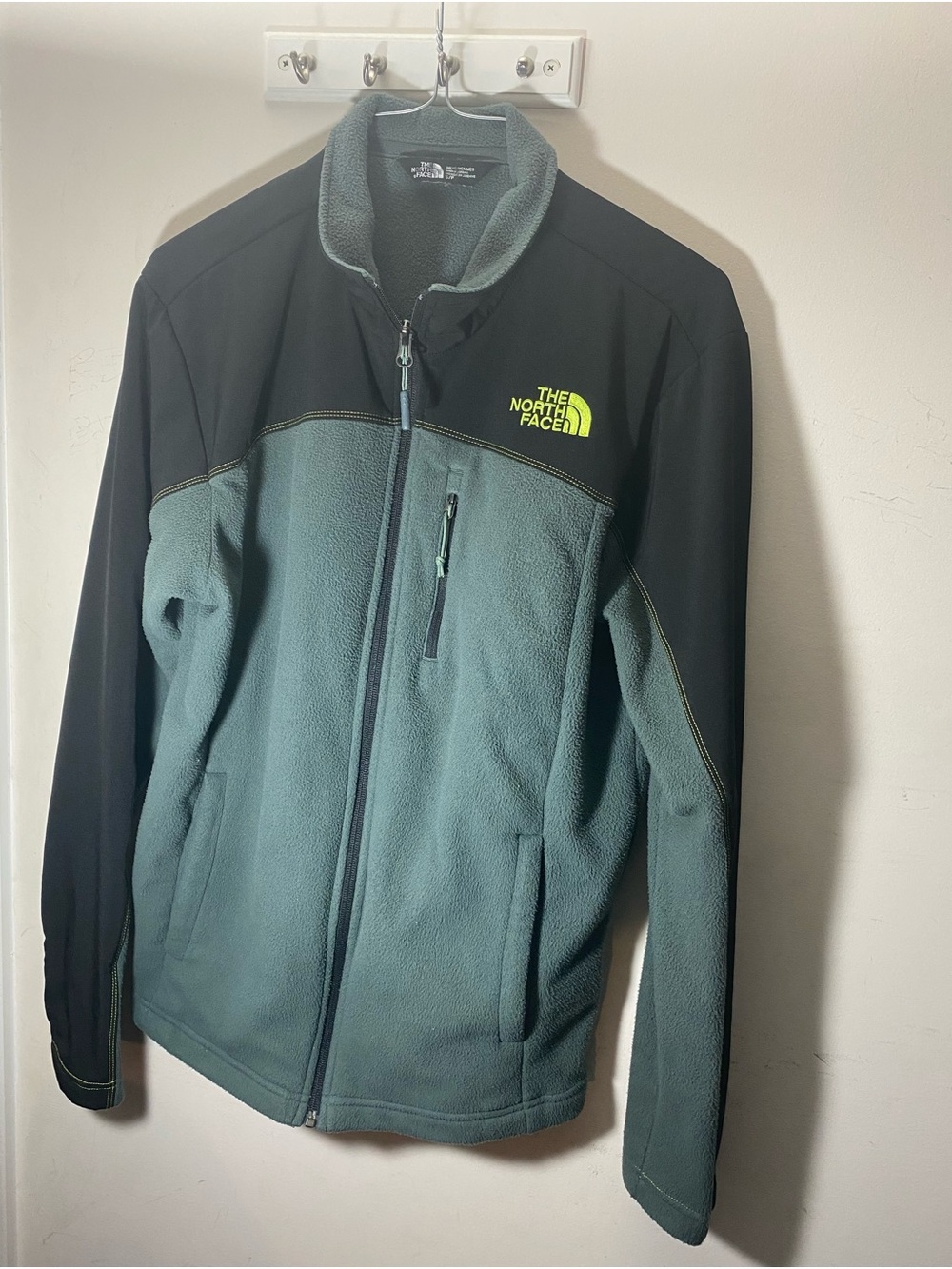 The North Face Men’s Green and Black Fleece Jacket